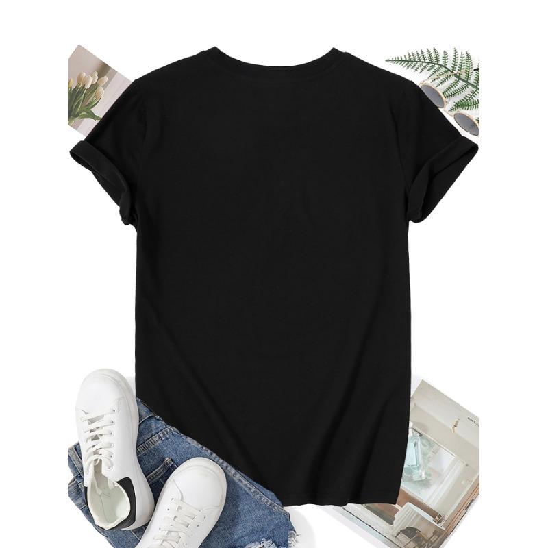 Lesen ist mein Lieblings-Grafikdruck Plus-Size Damen-T-Shirt, Kurzarm Rundhals Lässiges Oberteil für Sommer & Frühling,