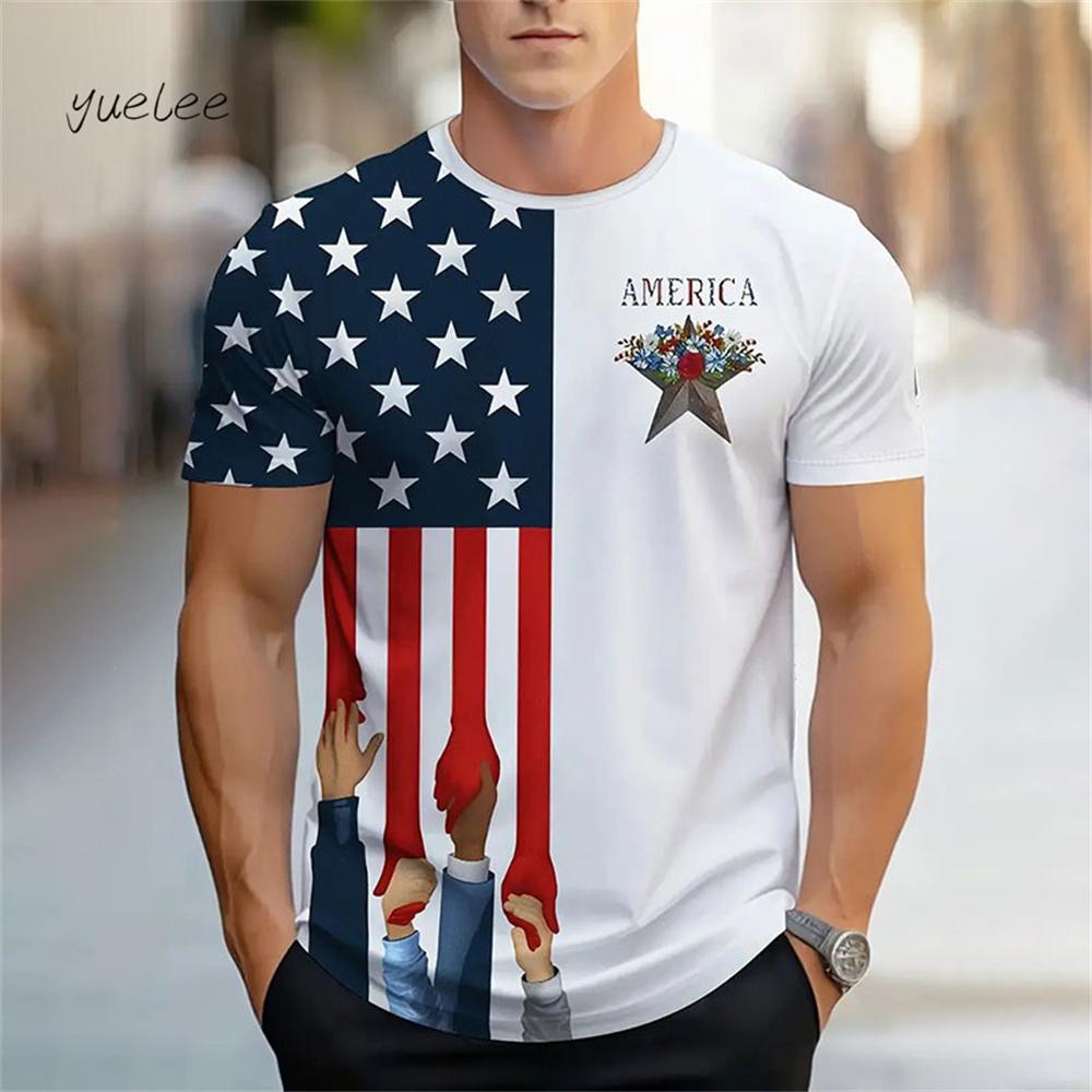 Men's T-Shirt Fashion Design Simple Printed Short Sleeve T-Shirt Oversized Sports Round Neck Tops Summer Men's Casual Clothing