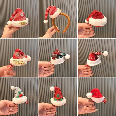 Vianoce Nové Klobúky, Vlasové Sponky Dekorácia Dievčenské Vlasové Doplnky Vianočný Klobúk Vlasové Pásky Topánky