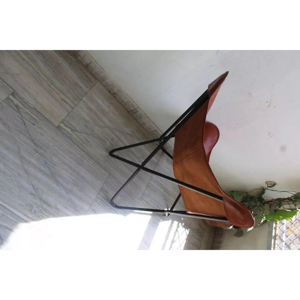 leather Butterfly Chair Set of 2 Premium Vintage Leather living room Lounge