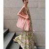 Holiday Beautiful Small Skirt Seaside Fashion Printing Halter Strap Dress Design Sense High Waist Long Dress