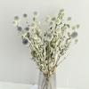 Blue Planet Dried Blue Thistle Flower Bouquet for Wedding, Arrangement, Home or Living Room Decor