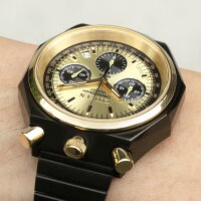 CITIZEN TSUNO CHRONO RECORD LABEL × TiCTAC AN3704-53P watch