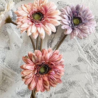 Kunstbloem Gerbera Real Touch Nep Zijdebloem met Lange Steel voor Feestelijke Bloemschikkingen Bruidsboeket Huis Bruiloft Feest Decoratie