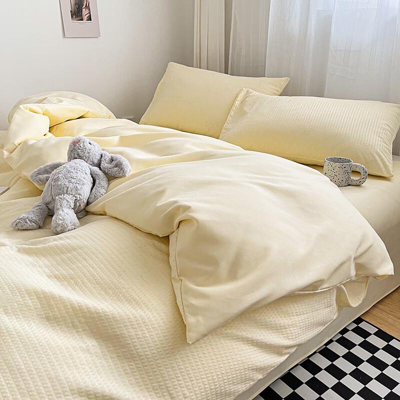 3pcs Duvet Set for Bedroom Apartment Student Dormitory for All Seasons Single Bed Double Bed (1pc Duvet Cover +2pcs Pillowcase)