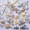10/20/30/50pcs DIY Tool Scissors Charm For Jewelry Making Accessories Mix Clipper Pedant Handmade Components Materials Breloque