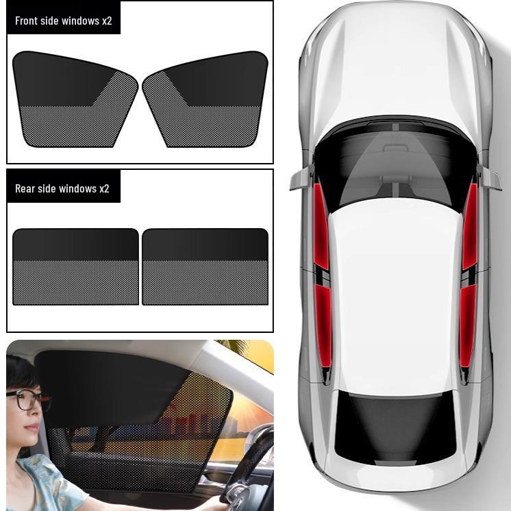 Car Side Window Sunshade Curtains - Heat Insulation & Privacy for Baby