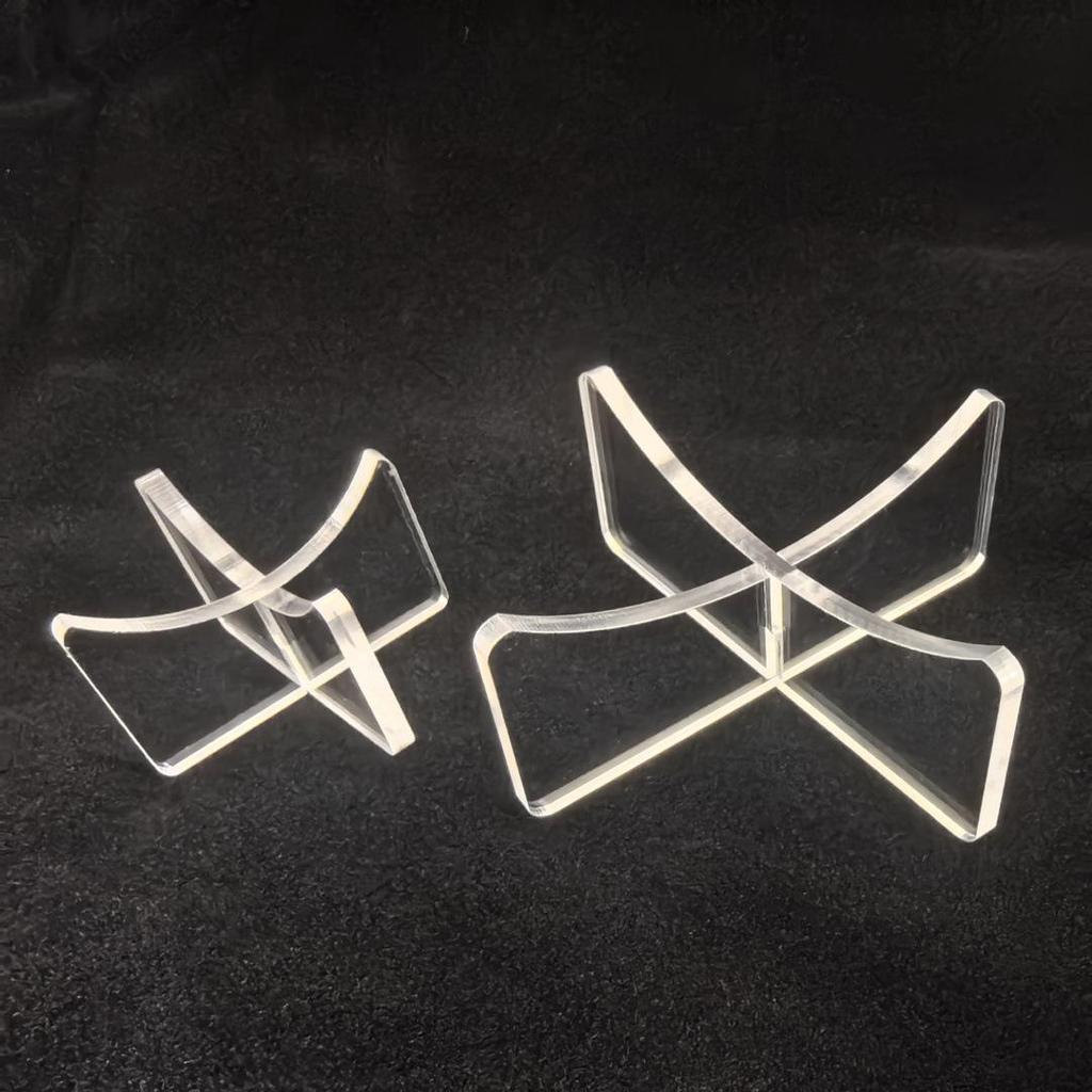 Acrylic Multi-functional Ball Display Stand for Tabletop: Softball, Baseball, Basketball, Football, Golf Holder Base.