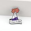 Cartoon Science Brooch Cute Funny Chemical Scientific Experiment Test Tube Beaker Enamel Pin for Student Bag Lapel Badge Jewelry
