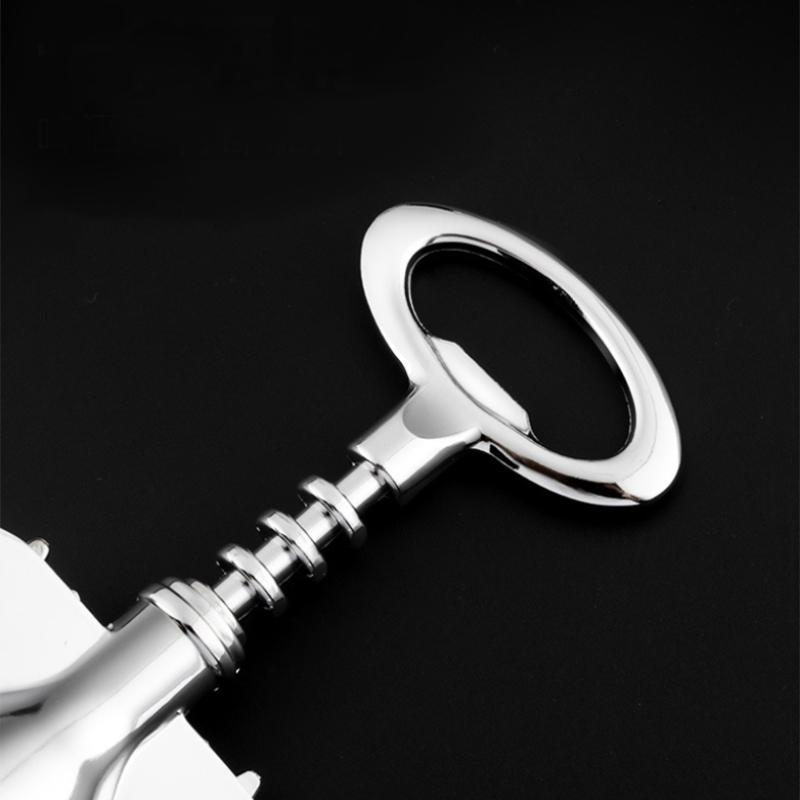 Handrörelse Flasköppnare Klassisk Och Praktisk Rostfri Vinkorköppnare Bärbar Vinkorkborttagare Köksredskap