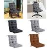 Outdoor Seat Back Chair Cushion All Seasonal Soft High Back Chair Cushion for Outside Living Room Garden Patio Furniture Cafe