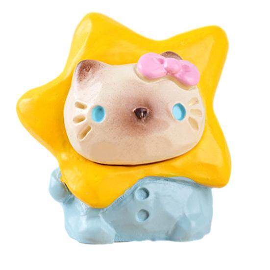 

Miniature Cat Figurines Cute Tiny Resin Kitten Statue Set for Fairy Garden Flower Pot Office Desk Decor Small Animal B