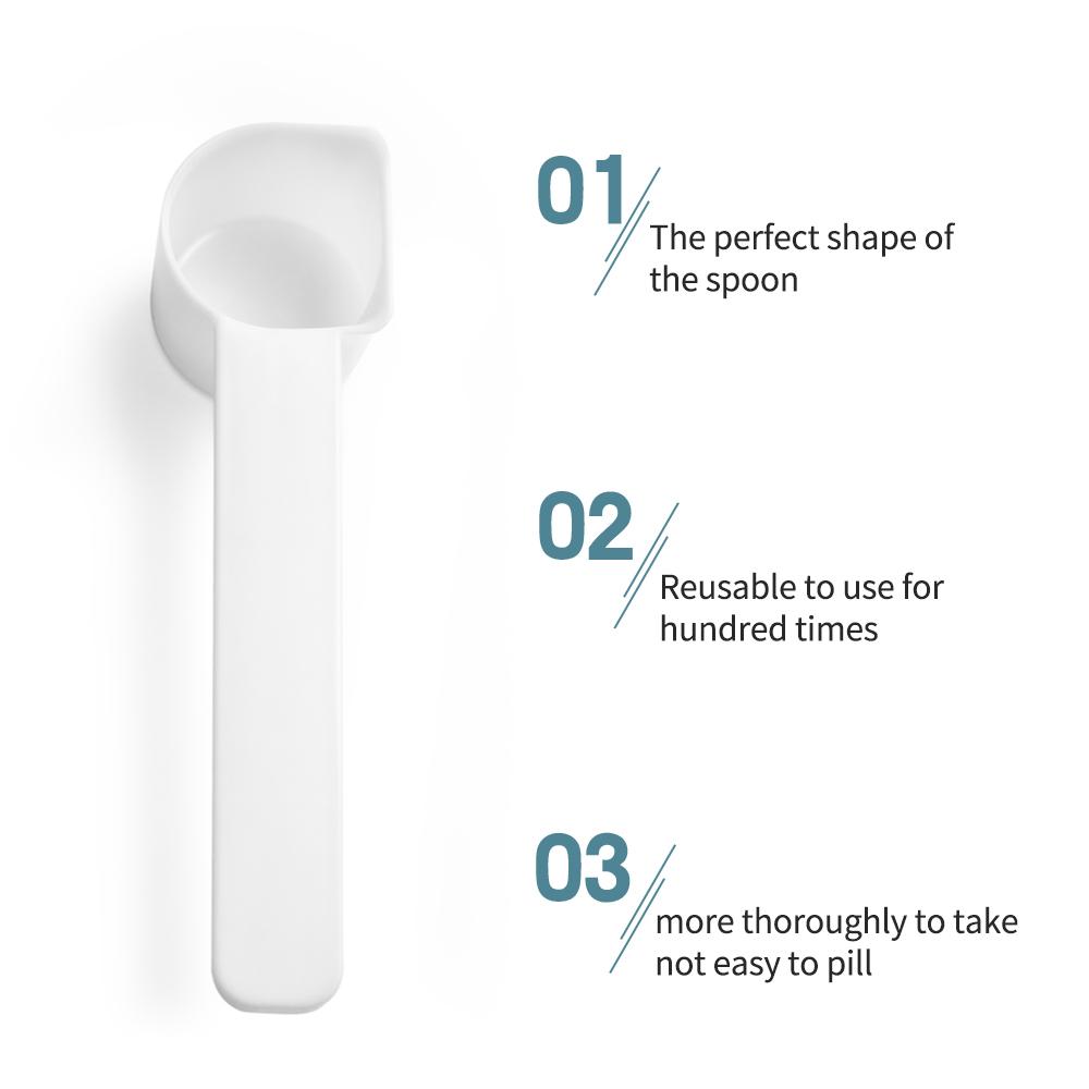 i Cafilas [S1SE] 5PCS Spoon Good Coffee Scoop Food Grade PP Clean Strong Packed In A Plastic Bag for Coffee Powder Capsule