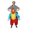 Adult Costume Inflatable Rooster Chicken Cock Blow Up Funny Animal Cosplay Suit