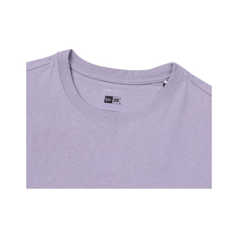 New Era X MLB Collaboration Pizza Letter Print Casual Crew Neck Short Sleeve T-Shirt Unisex T-Shirt Purple 12848772