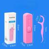 Automatic Dental Floss Holder with 5 Pieces, Portable and Easy To Use, One-click Release, Double-threaded, Fruit-flavored Dental Floss