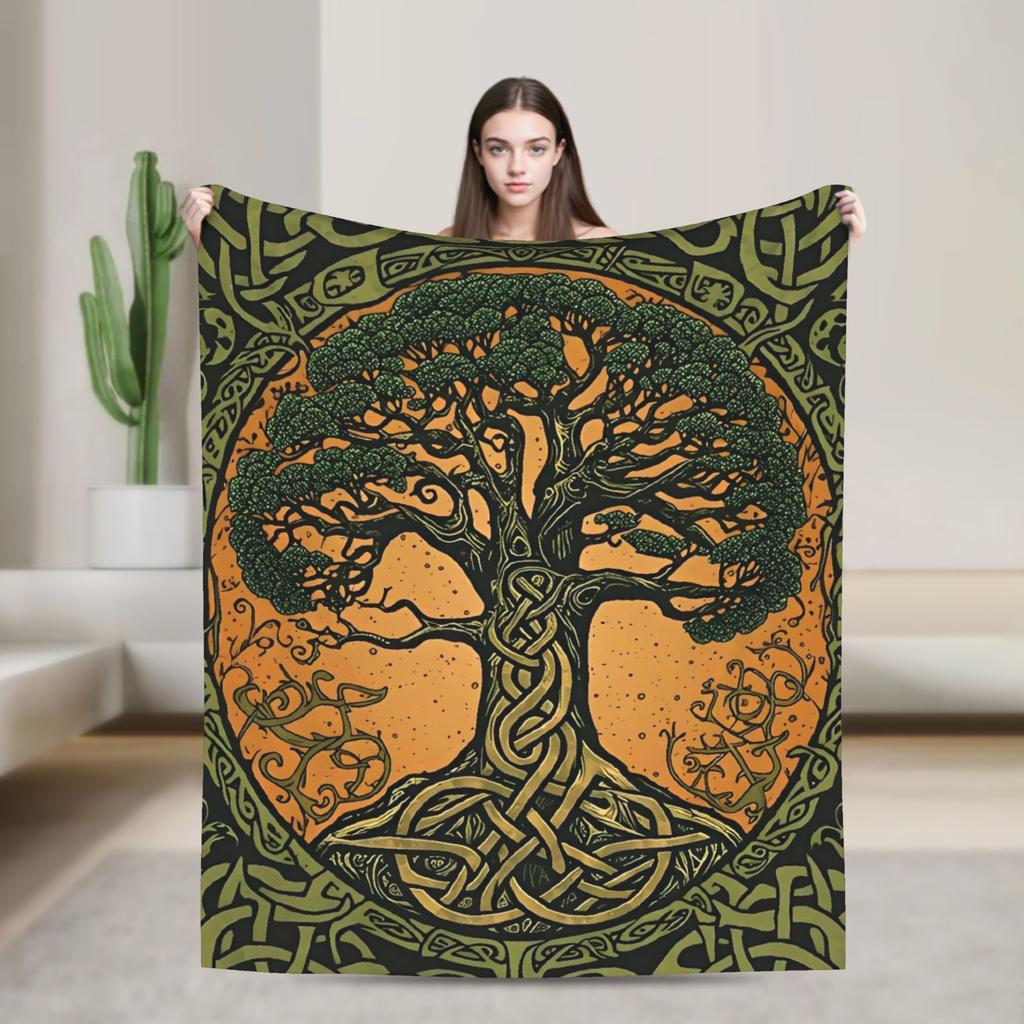 Origin Tree L-Lords Of The R-Rings Flannel Blanket  Soft Durable Bedding Throws for Living Room Trend Bedspread Sofa Bed Cover