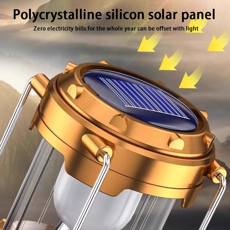 Outdoor Camping Light Solar-Powered Long-Lasting High-Powered Rechargeable Emergency Light Portable Lamp