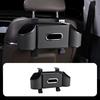 1PC Hanging Style Car Backseat Organizer Cup Holder Non-slip Backseat Storage Box Universal ABS Vehicle Tissue Box Car Interior
