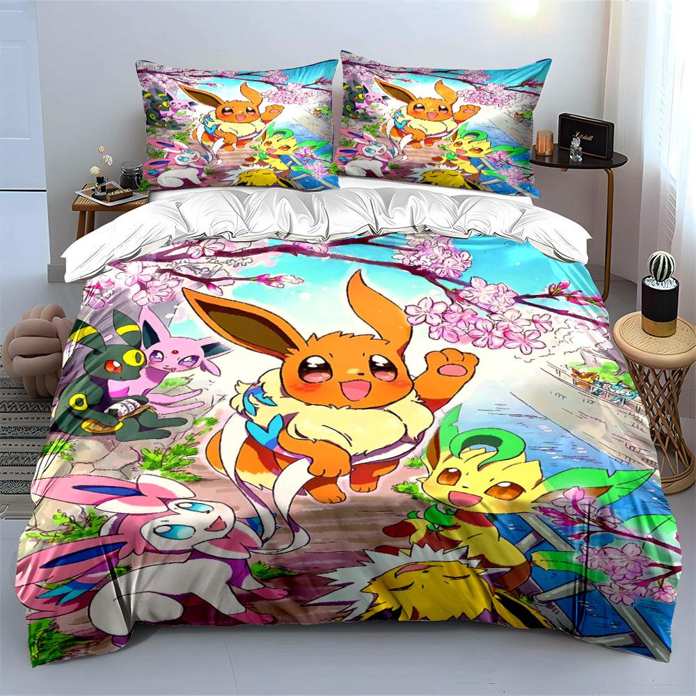 Charming creatures under blossoms Bedding sets Duvet covers Pillowcases(1* Duvet Cover 2* Pillowcases without duvet insert)