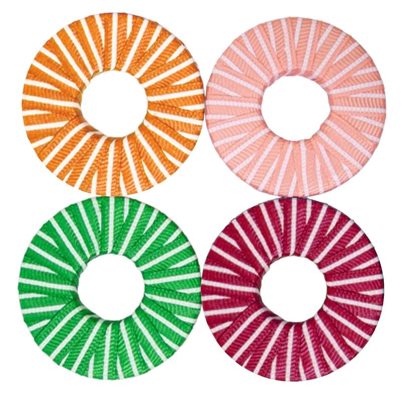 4Pcs 5Cm Round Metal Sewing Weights Colorful Stripe Fabric Locking Fixing Weights For Diy Cutting Sewing Pattern Making Tools