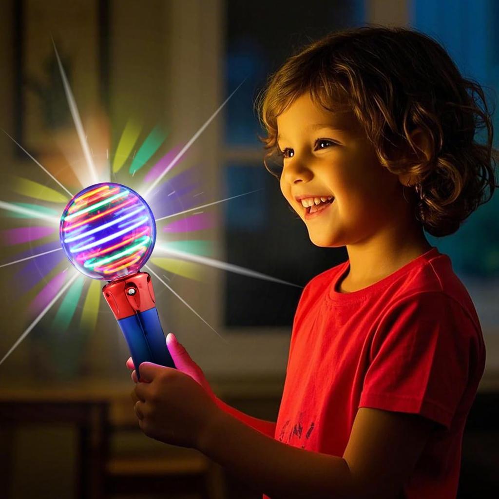 MUSUNFE Magic Ball LED Light Up Toy Wand Party Favours for 3-12 Years Old Children Boys & Girls, Glow in the Dark Birthday Gifts