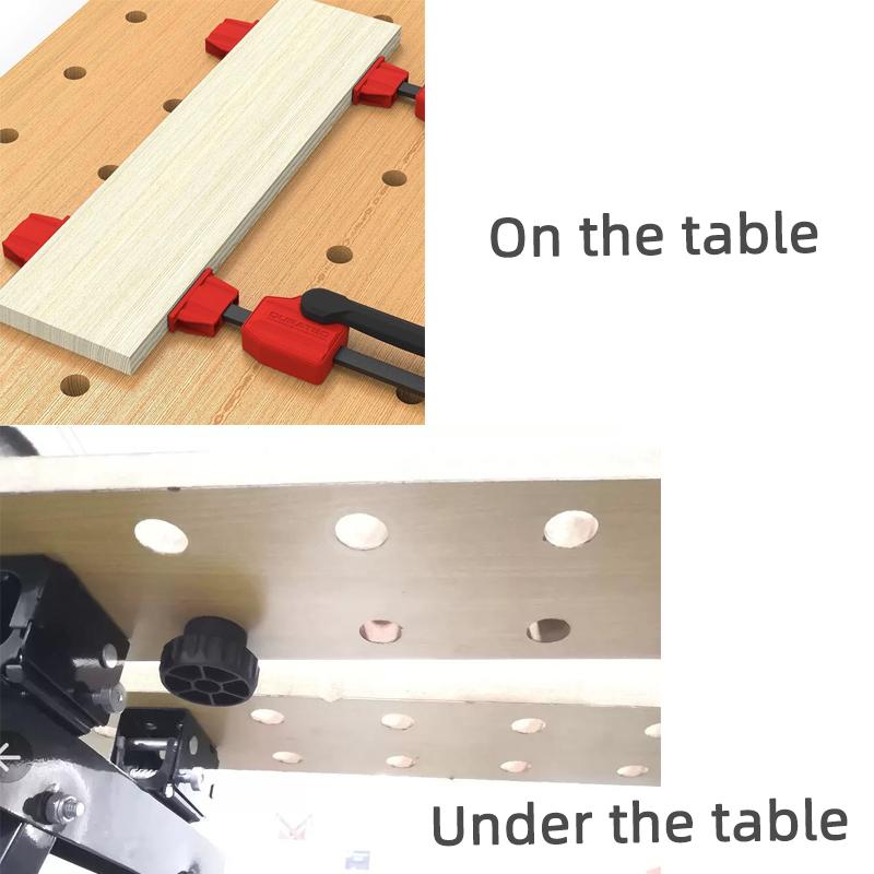 20MM Hole Woodworking Desktop Fixture Adjustable Frame Fixed Workbench Auxiliary Clamping Tool F Clamps Quick Release Clip