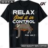 Sloth Relax God Is In Control Jesus Christian Men Women Kids TShirt Funny Sloth Sleep Print Short Sleeve Tee Tops 100 Cotton
