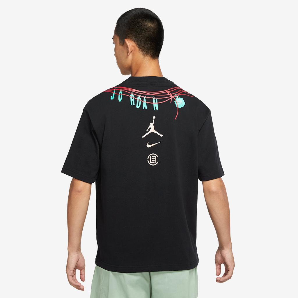 Air Jordan x Clot Jade T-Shirt Black Men Tops DJ9740-010