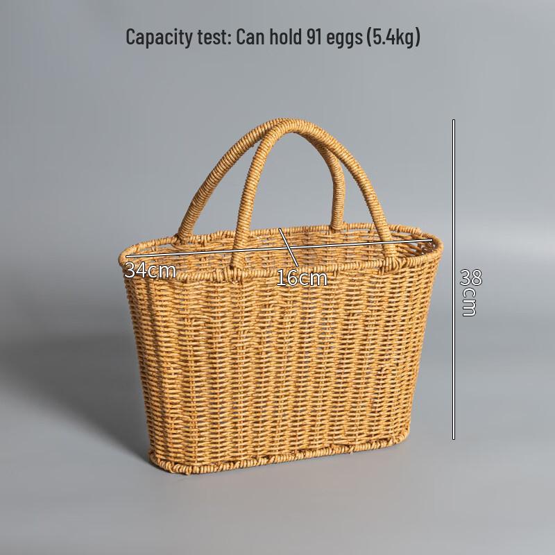 Плетеная корзина для сбора овощей и фруктов