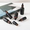 Black Essential Oil Bottle Drop Applicator Bottle Dark Wood Grain Circle Storage Bottle Essence Bottle Sample Bottle Travel Subpackaging Empty Bottles