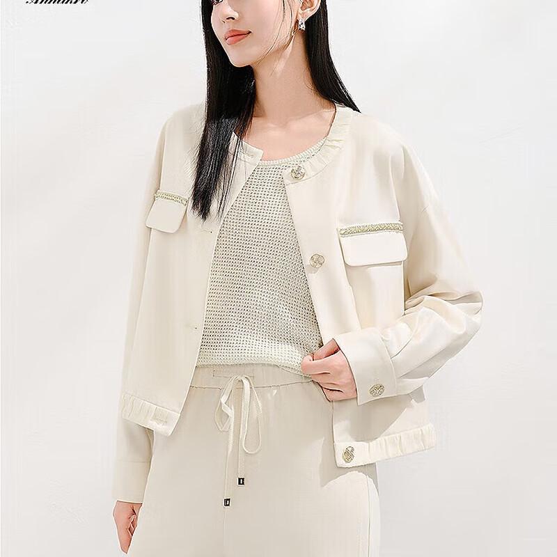 

Jiuzi Annakou Элегантный короткий жакет из твила TR M