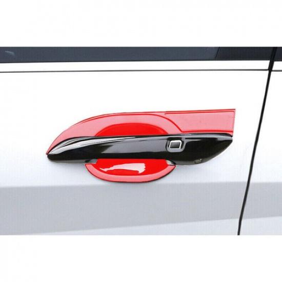 Exterior Side Door Bowl Frame Cover 4PCS For Hyundai Elantra 21- Bright Red
