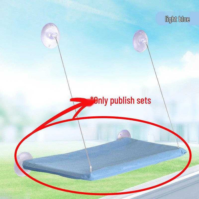 Универсальная съемная гамак-лежанка для кошек на присоске - Всесезонная лежанка для питомцев Bagged