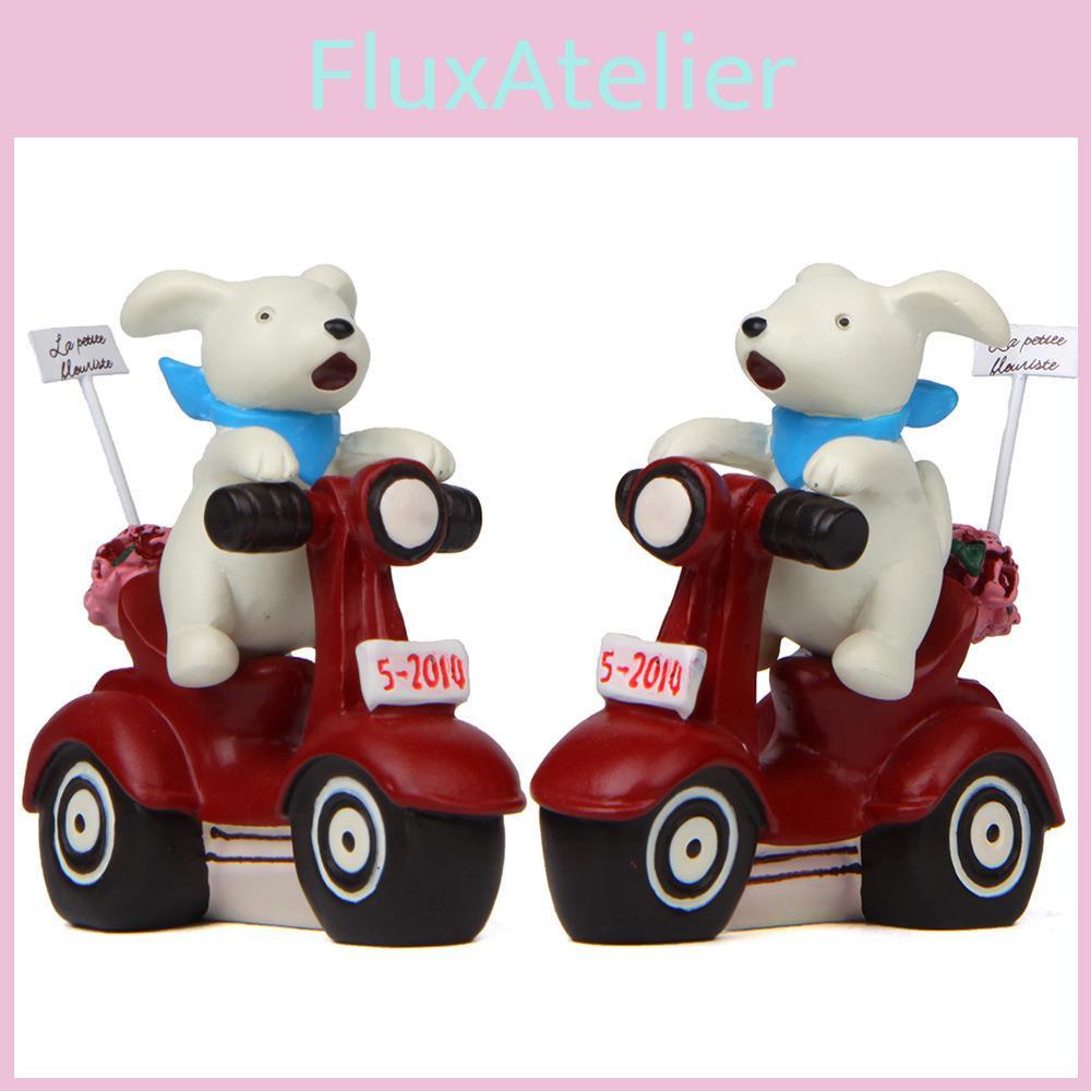 Petthemed Resin Motorcycle Flower Stand Garden Ornament For Decor And Promotional Gift