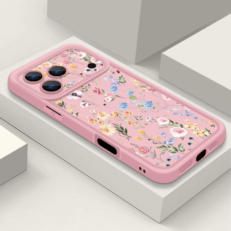 Husă de Telefon Funda Moale TPU Silicon Rezistentă la Șocuri Pentru iPhone 17 Air 16e 16 15 14 Pro Max 13 17 Pro Max 17 Pro 17 Husă cu Model Colorat de Trandafiri