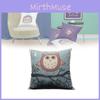 Anime Owl Decorative Cushion Removable Linen Cover Soft Polyester Couch Filling