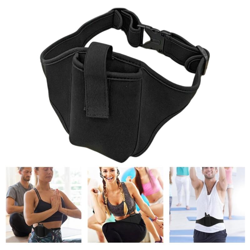 Adjustable Belt For Wireless Microphones Holder Sweat Absorbent Comfort Fit Waist Portable Design For Active Use