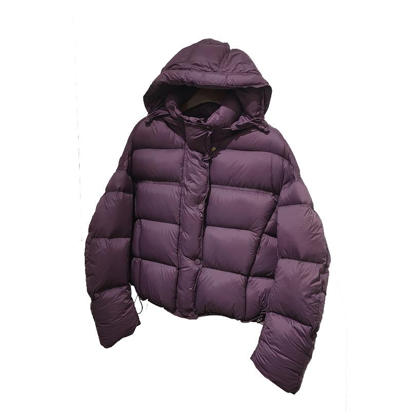 Women's Hooded Down Puffer Coat - Slimming Winter Jacket with 90% Duck Down, Thick and Loose Fit.
