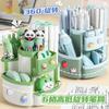 360 Degree Rotating Pen Holder Desk Organizer Girls Students Large Capacity Stationery Storage
