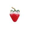 Charming Enamel Strawberry Brooch: Sweet and Versatile Cartoon Pin for Women