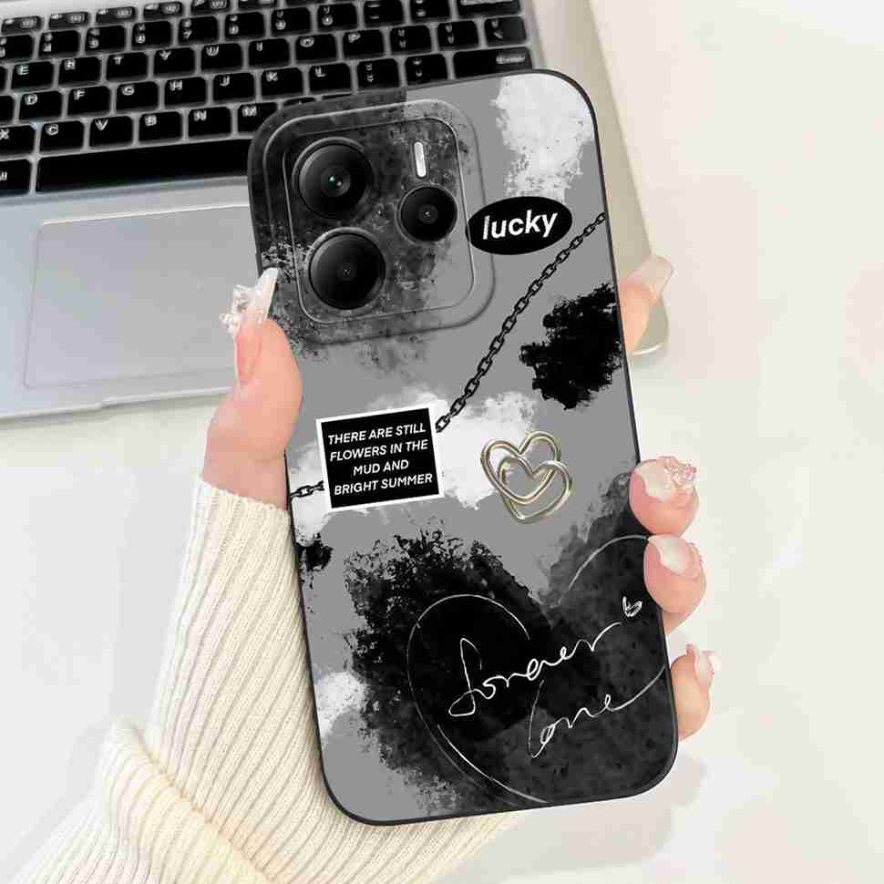 Luxury Rose Cover For Xiaomi Redmi Note 14 5G Case 6.67" Soft Slim Phone Case For Redmi Note 14 Note14 5G Capa Bags