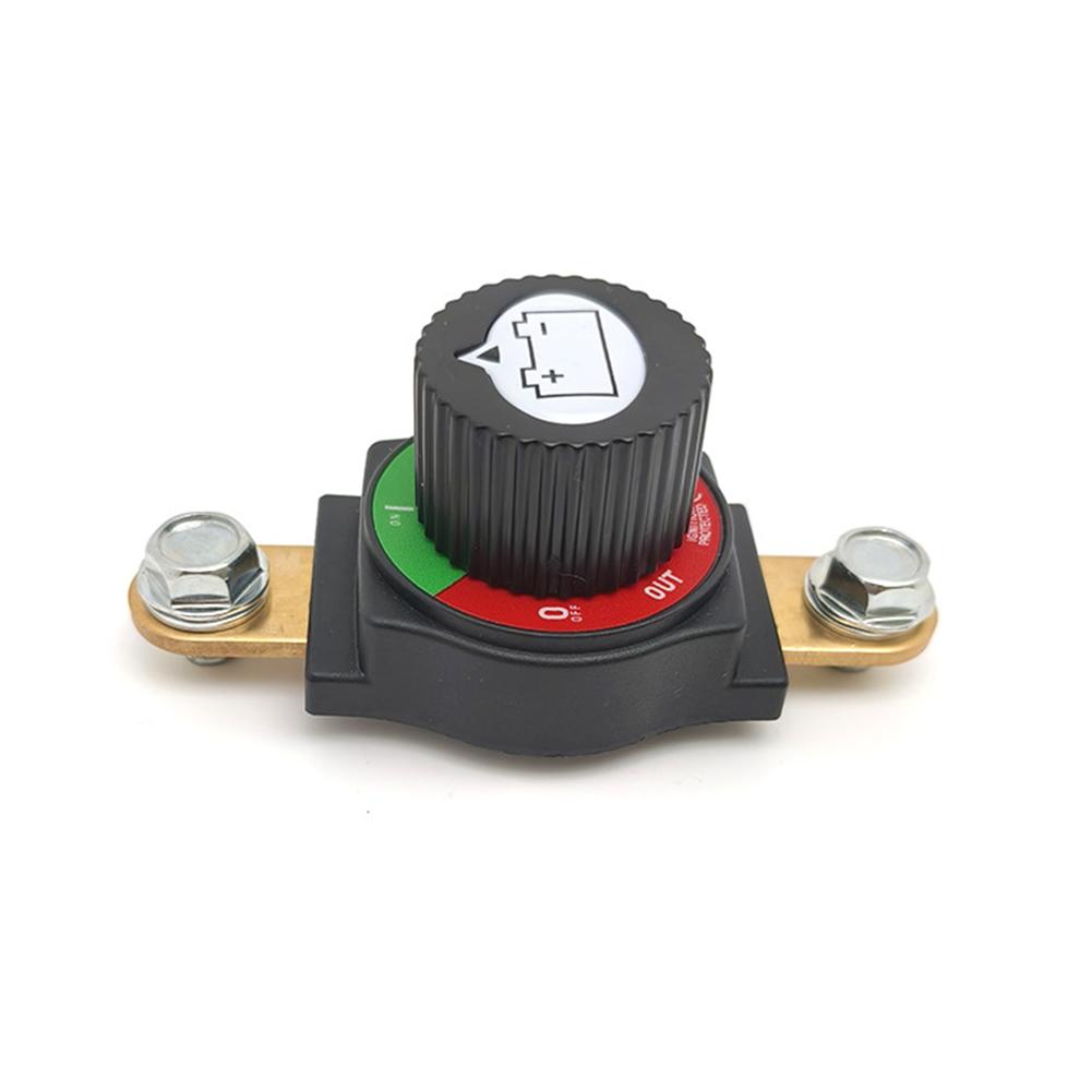 Upgrade Battery Disconnect Switch with Voltmeter, Master Isolator Cut/Shut Off Switch DC 5-60V for Marine Boat Car Truck Camper