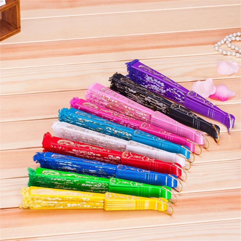 Translucent Ladies Lace Hand Fan Handheld Spanish Fan Home Decoration Dance Fan  Summer