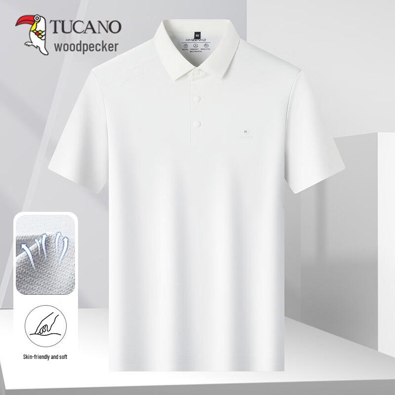 TUCANO Men s Ice Silk Breathable Quick-Dry Short Sleeve Polo Shirt 54