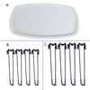 Großes ovales Ornament Fluss-Tisch Silikonform DIY Kristall Epoxidharz Formen DIY Bastelartikel Topdesk Charcuterie Board Form