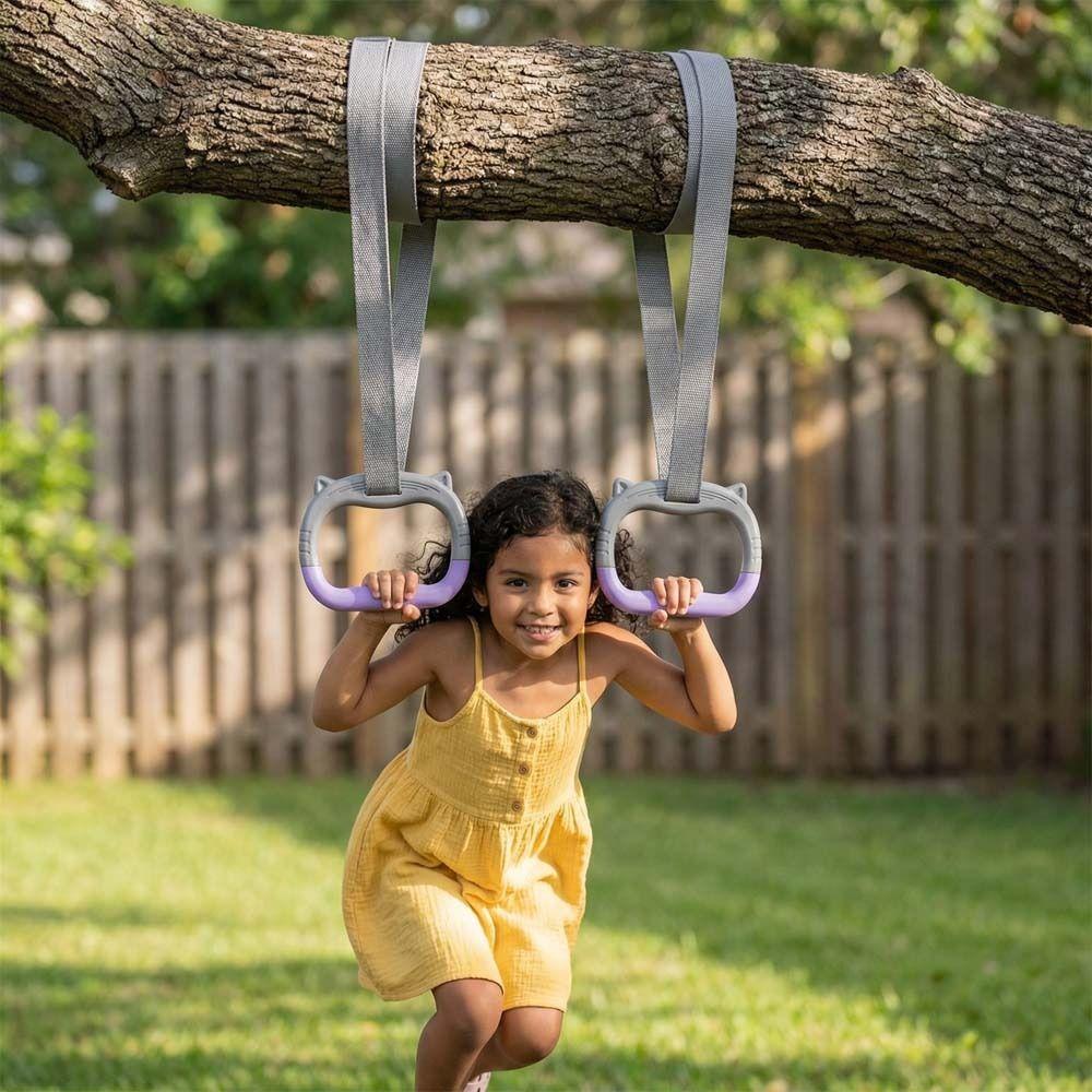 Durable Gymnastic Rings Non-Slip Fitness Exercise Ring Pull Up Bar  Fitness Training