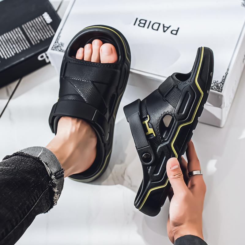 Fashion New Men's Outdoor Sandals Slippers Beach Comfortable Soft Slides Clogs Men Casual Shoes Garden Shoes Men Beach Sandals Big Size