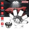 Luz LED Potente de 200W para Garagem Lâmpadas LED Dobráveis E27 Lâmpada de Teto Multi Painel Ajustável Para Iluminação de Oficina Armazém