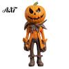 Halloween Pumpkin Man Figurine Figurine, Resin Figure, Classic Ghost Retro Face Desk Ornament Desktop for Home Tabletop Decoration Small Craft Window